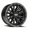 Vision Off-Road Korupt BZSBL 17X9 -12 Gloss Black Milled Spoke