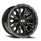 Vision Off-Road Korupt BZSBL 17X9 -12 Gloss Black Milled Spoke