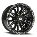 Vision Off-Road Korupt BZSBL 18X9 +12 Gloss Black Milled Spoke
