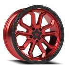 Vision Off-Road Korupt BZSBL 20X9 +10 Gloss Red w/Gloss Black Lip