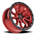 Vision Off-Road Korupt BZSBL 18X9 +12 Gloss Red w/Gloss Black Lip