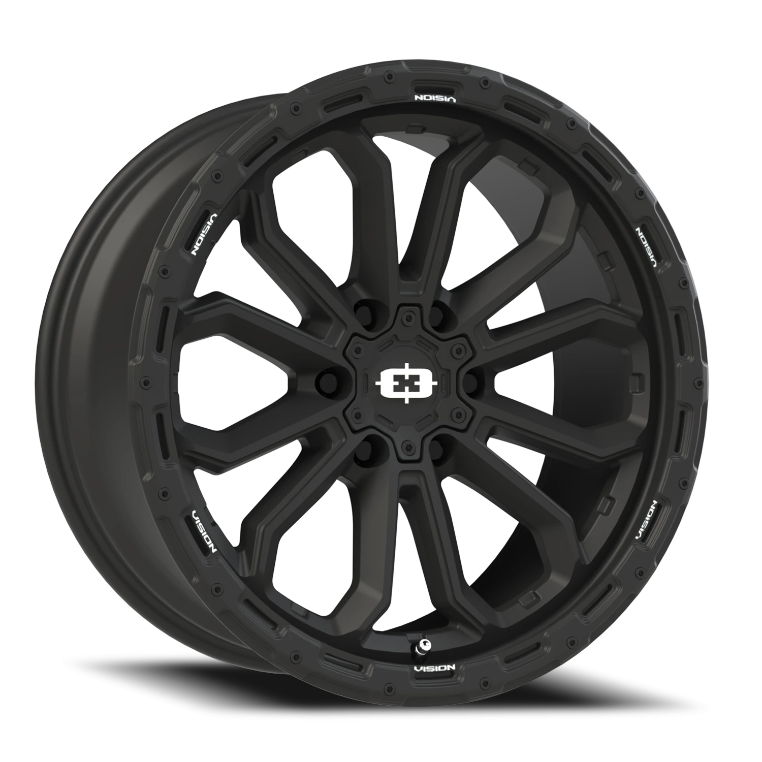 Vision Off-Road Korupt BZSBL 20X9 +12 Satin Black