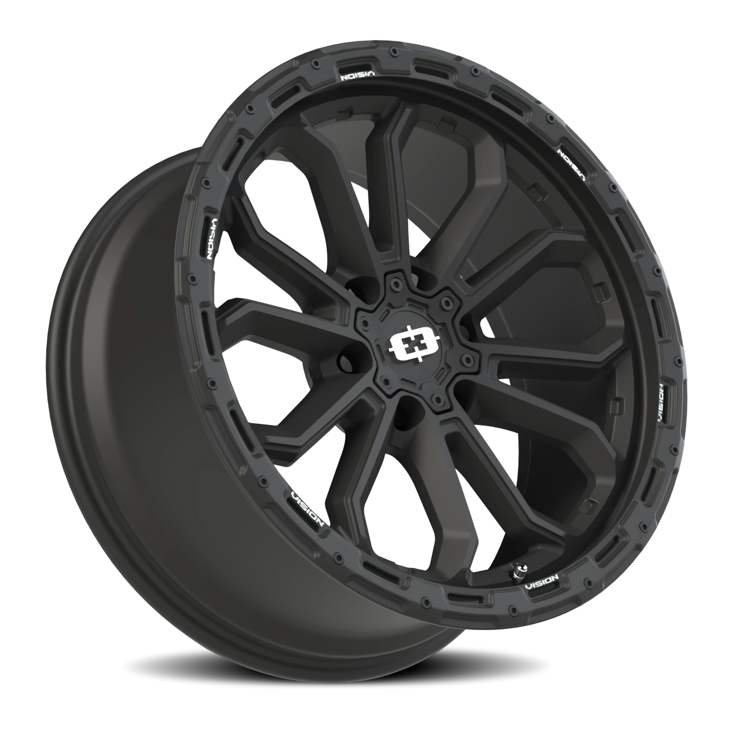 Vision Off-Road Korupt BZSBL 20X9 +12 Satin Black