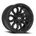 Vision Off-Road Korupt BZSBL 17X9 +12 Satin Black