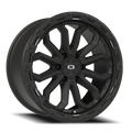 Vision Off-Road Korupt BZSBL 18X9 +12 Satin Black
