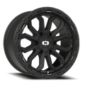 Vision Off-Road Korupt BZSBL 18X9 -12 Satin Black
