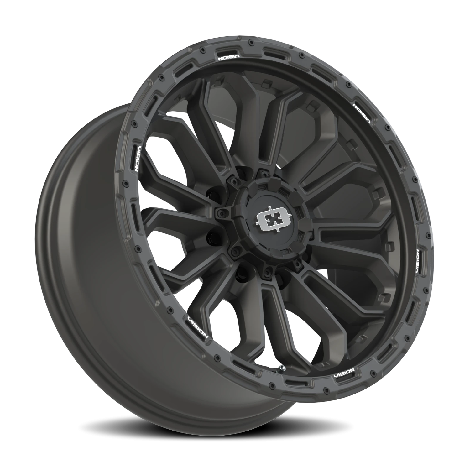 Vision Off-Road Korupt BZSBL 20X9 +12 Satin Black