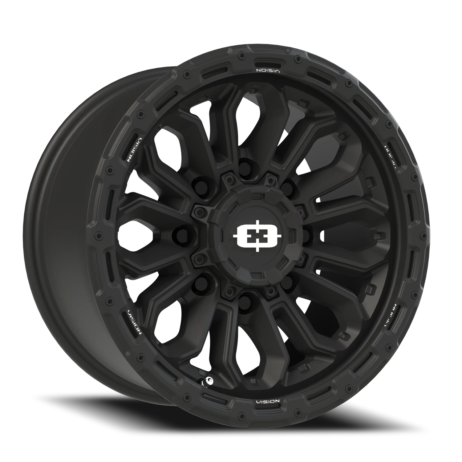 Vision Off-Road Korupt BZSBL 17X9 +12 Satin Black