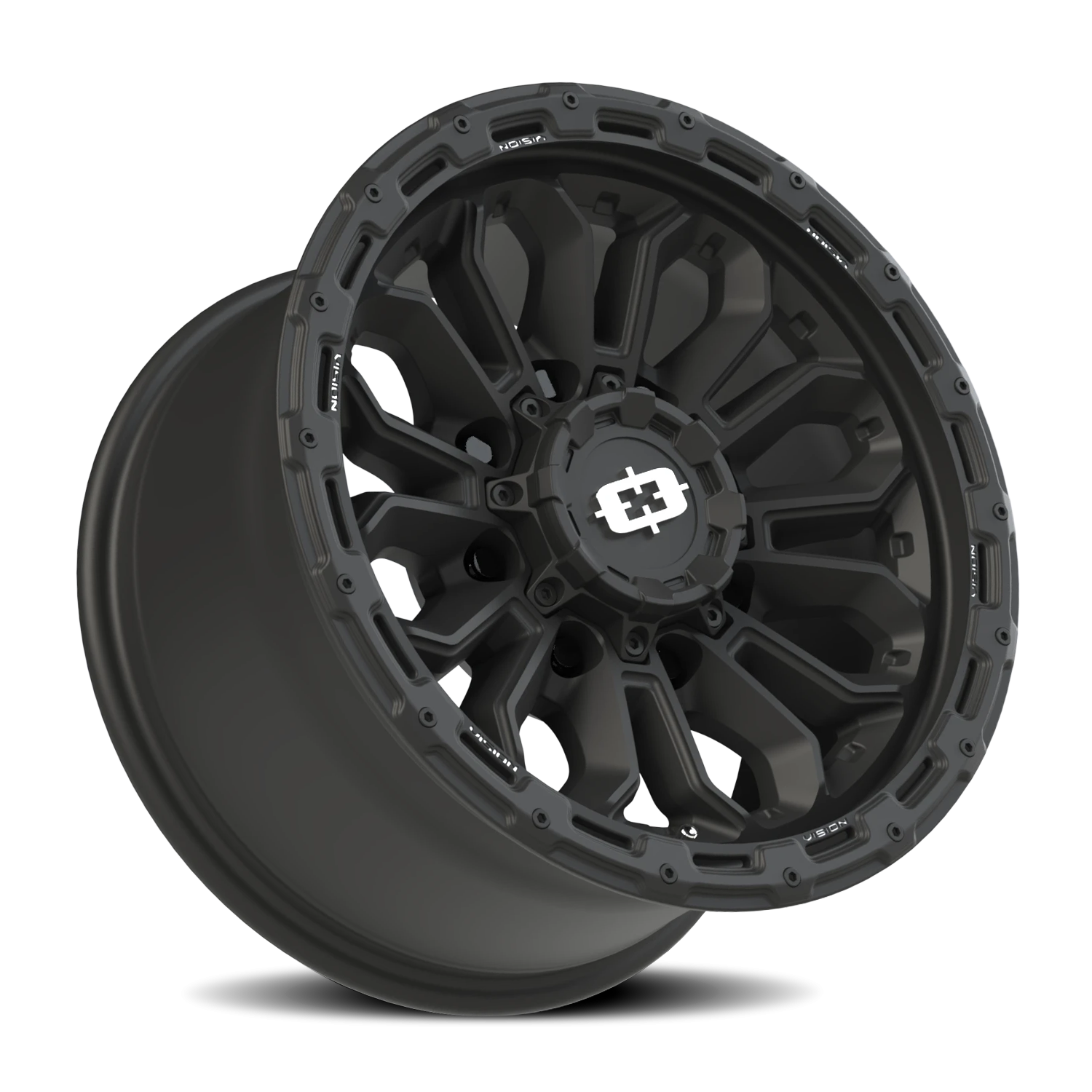 Vision Off-Road Korupt BZSBL 17X9 +12 Satin Black