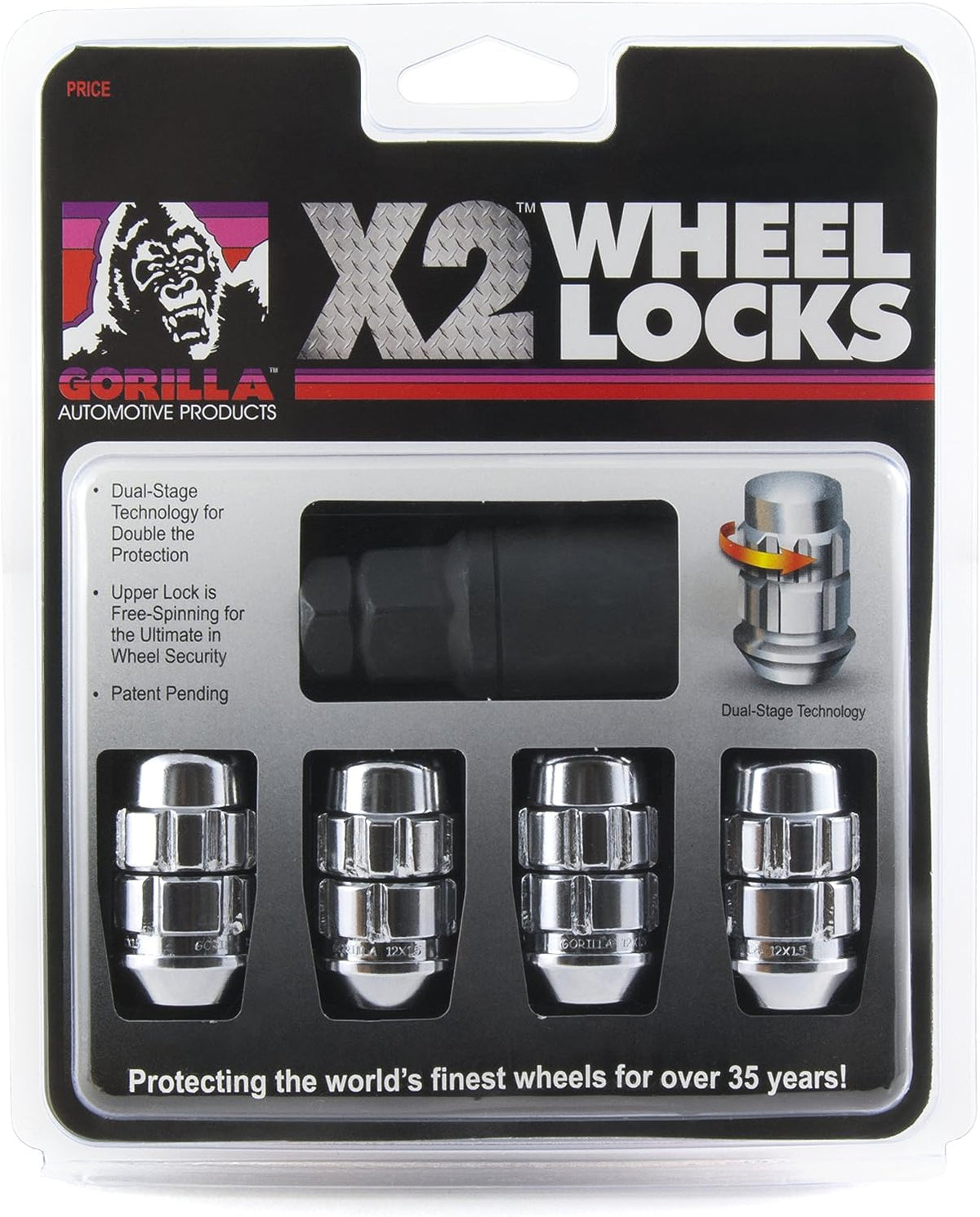 X2 Lock Acorn 12-1.25 Chr Clam