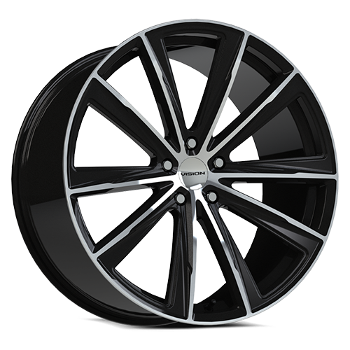 Vision 471V 22X10.5 +25 Gloss Black Machined Face