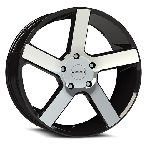 Vision 472V 20X9 +15 Gloss Black Machined Face