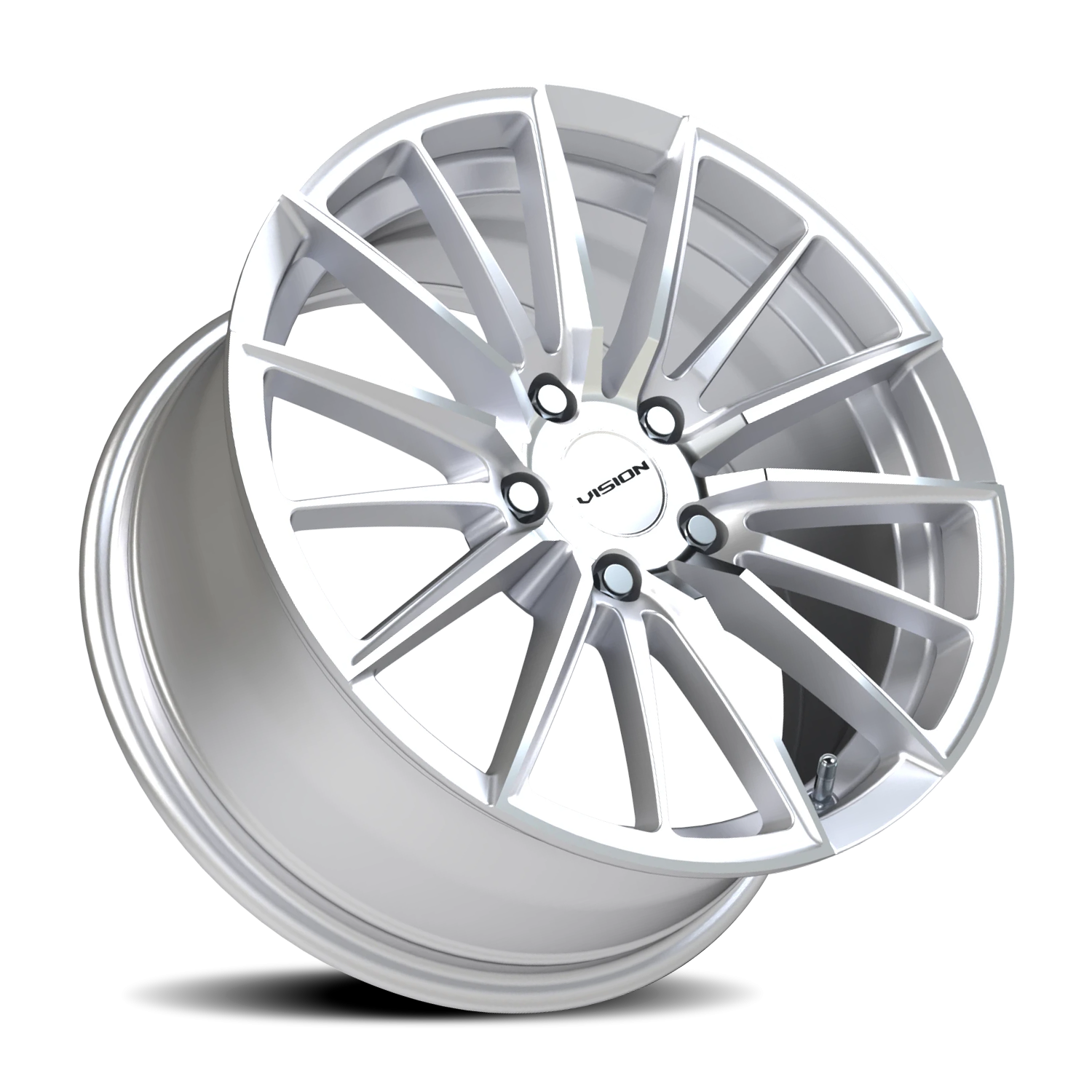Vision Axis GB 17X8 +38 Hyper Silver Machined Face