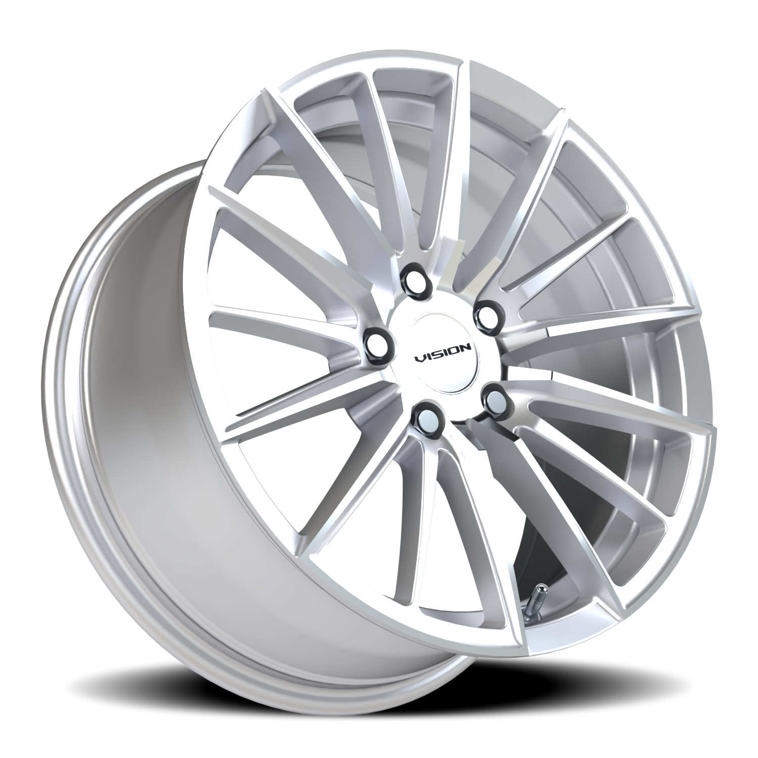 Vision Axis GB 17X8 +38 Hyper Silver Machined Face