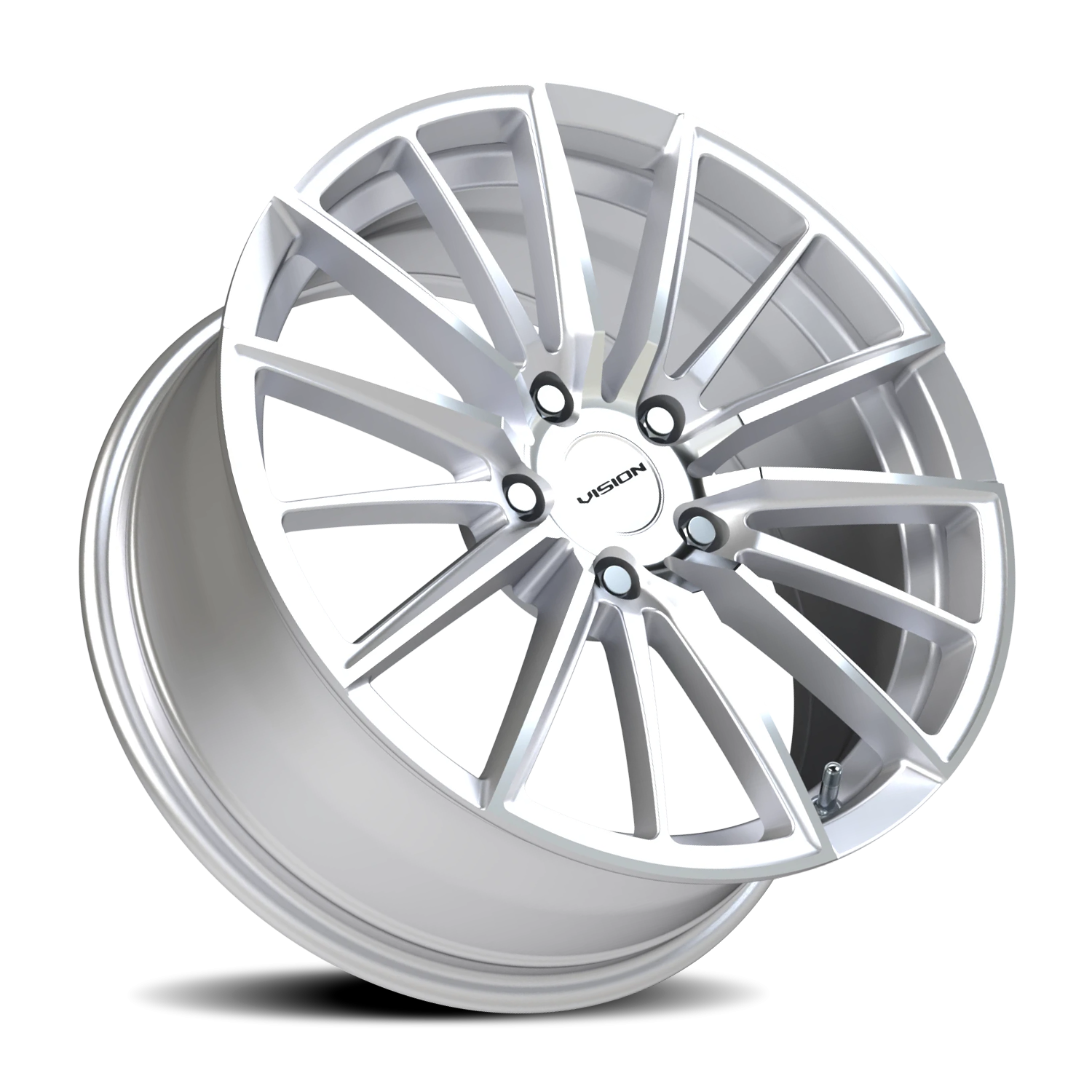 Vision Axis GB 18X8 +38 Hyper Silver Machined Face