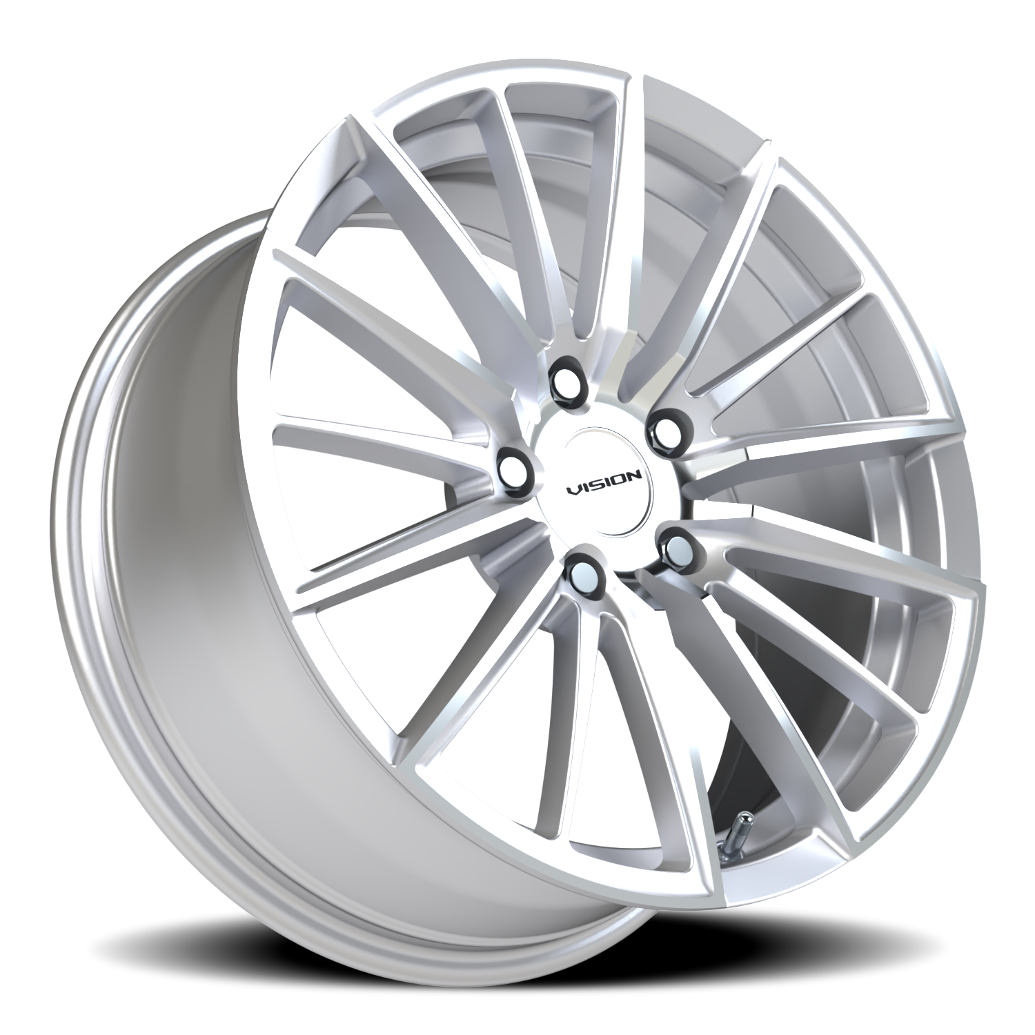 Vision Axis GB 18X8 +38 Hyper Silver Machined Face