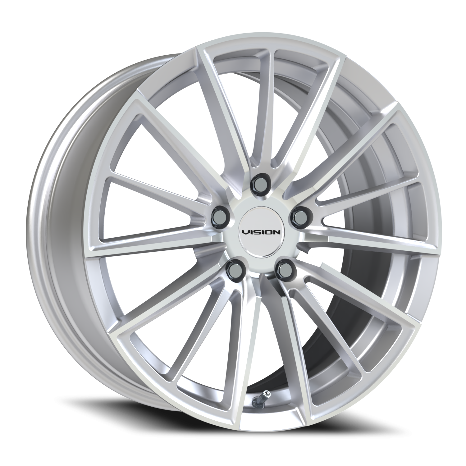 Vision Axis GB 18X8 +38 Hyper Silver Machined Face