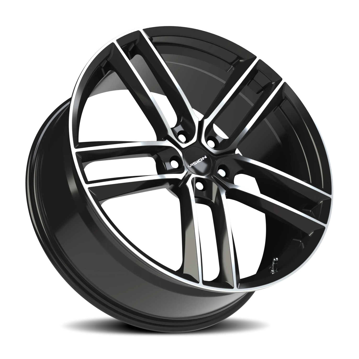 Vision Clutch GBMF 22X9 +38 Gloss Black Machined Face