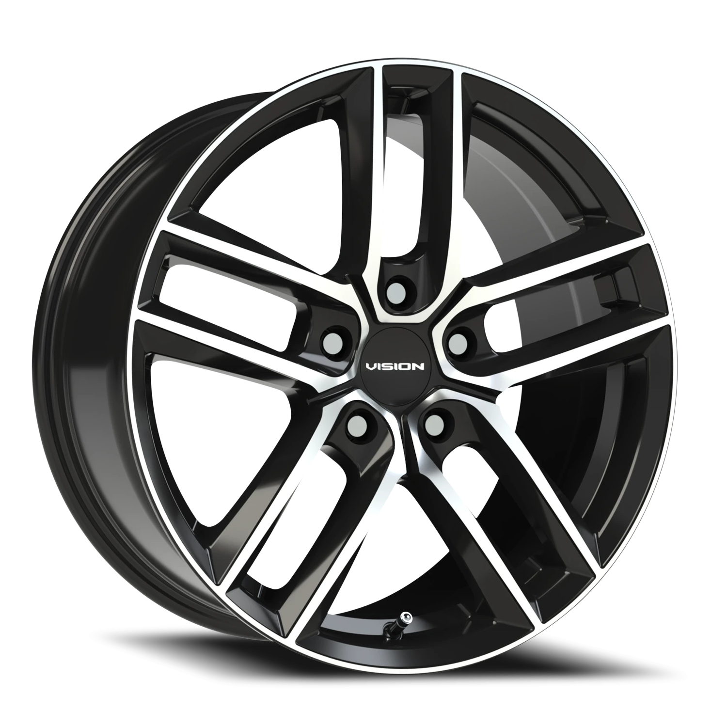 Vision Clutch GBMF 18X8.5 +32 Gloss Black Machined Face