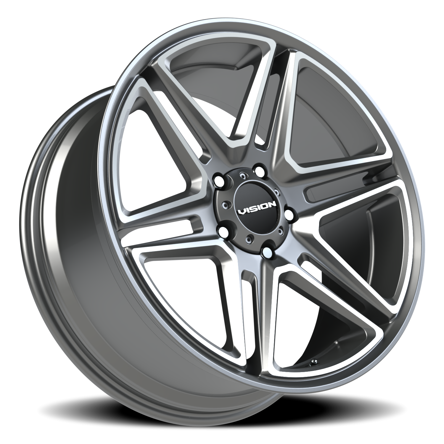 Vision Wedge C 22X9.5 +8 Gunmetal Machined Face