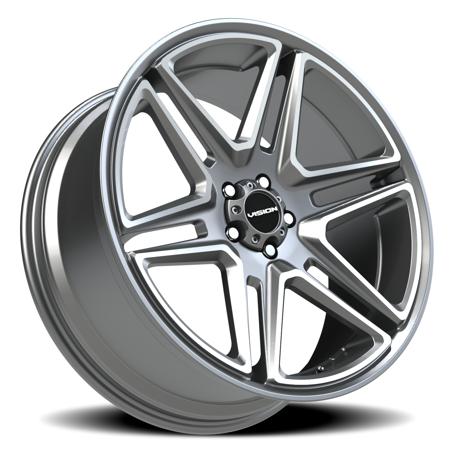 Vision Wedge C 22X9.5 +8 Gunmetal Machined Face