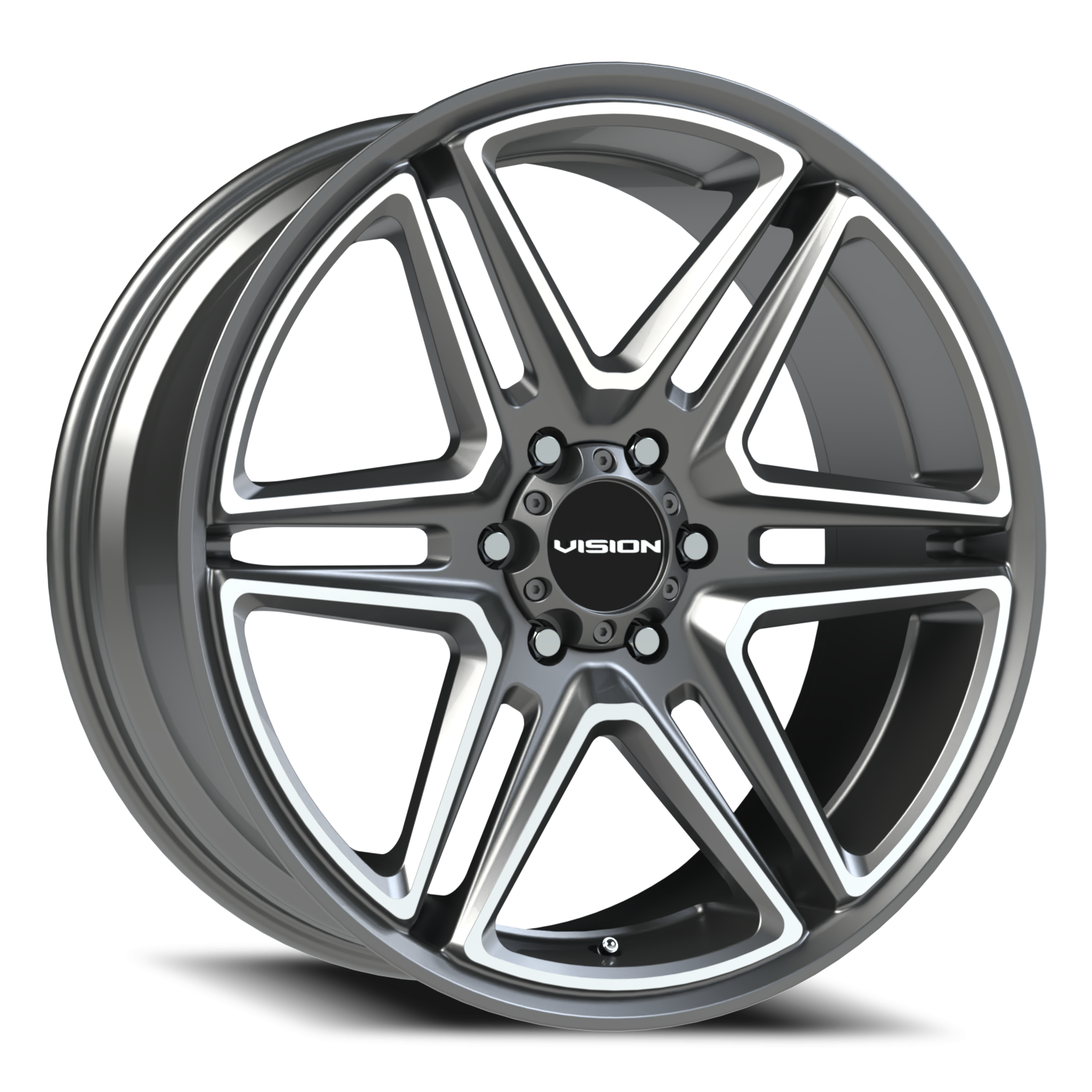 Vision Wedge C 22X9.5 +15 Gunmetal Machined Face