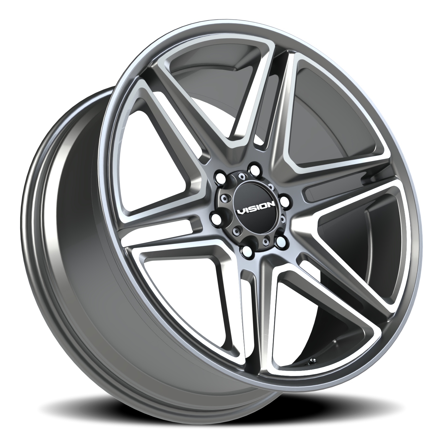 Vision Wedge C 22X9.5 +15 Gunmetal Machined Face