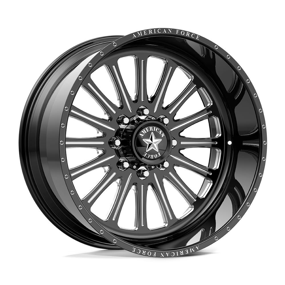 American Force Afw Lexar Ss 22X10 -25 Black Milled