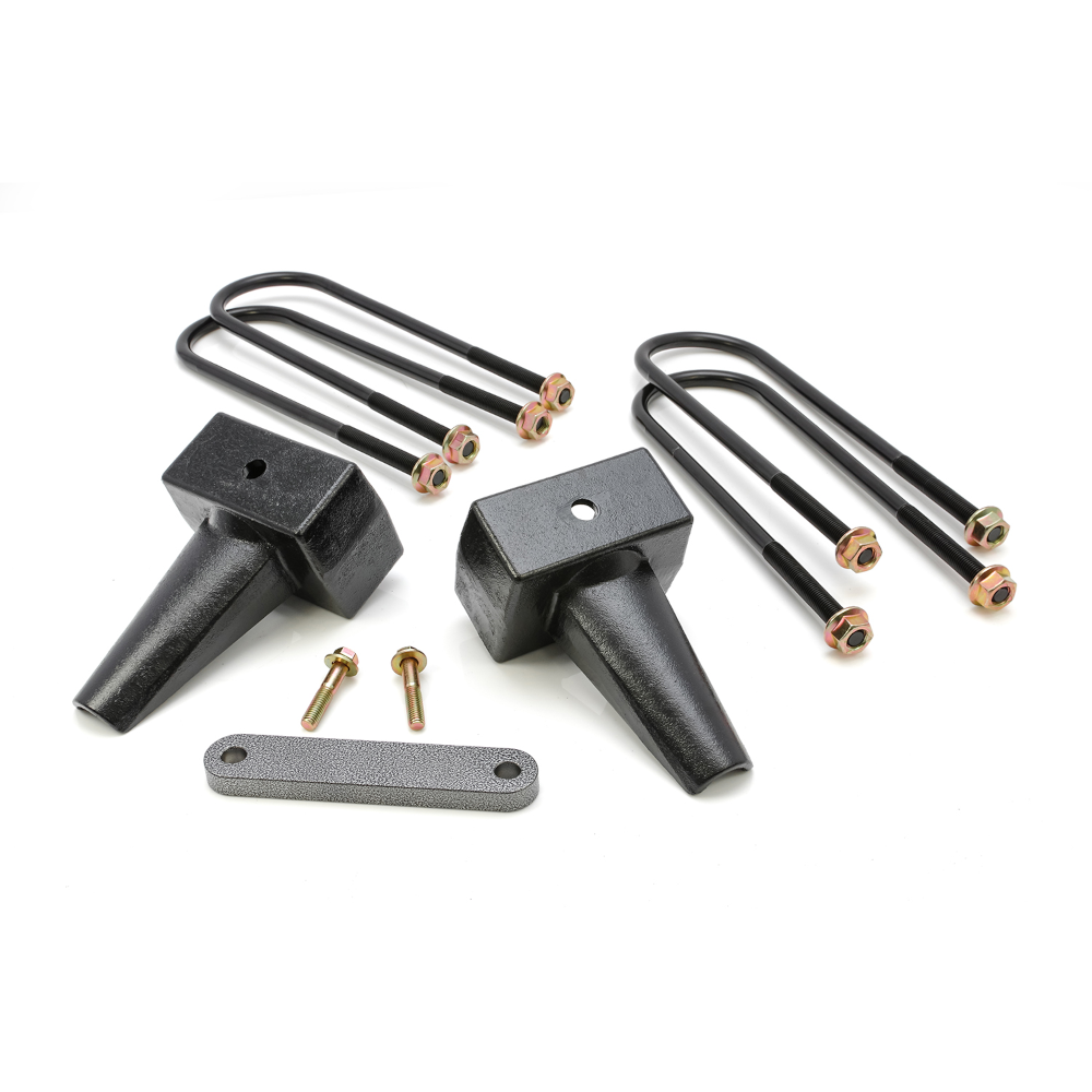 Rugged 4" Rear Block Kit Flat - Ford