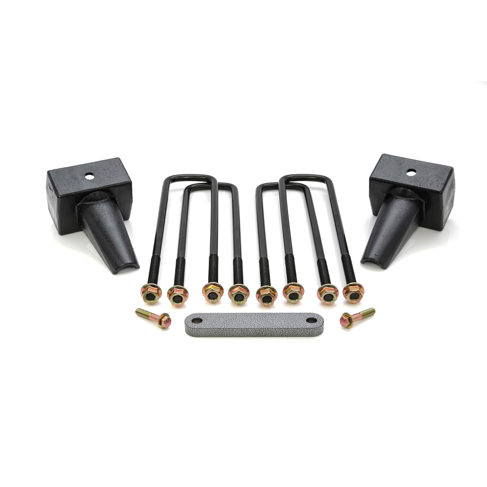 Rugged 4" Rear Block Kit Flat - Ford