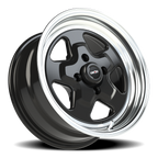 Vision American Muscle Nitro B 15X7 +0 Gloss Black Machined Lip