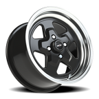 Vision American Muscle Nitro B 15X8 +27 Gloss Black Machined Lip