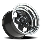 Vision American Muscle Nitro B 15X10 +0 Gloss Black Machined Lip