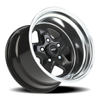 Vision American Muscle Nitro B 15X10 -25 Gloss Black Machined Lip