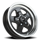 Vision American Muscle Nitro B 15X4 -19 Gloss Black Machined Lip