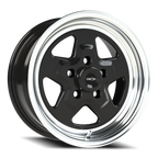 Vision American Muscle Nitro B 15X7 +0 Gloss Black Machined Lip