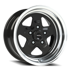 Vision American Muscle Nitro B 15X8 +0 Gloss Black Machined Lip