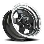 Vision American Muscle Nitro B 15X8 +0 Gloss Black Machined Lip