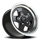 Vision American Muscle Nitro B 15X8 +27 Gloss Black Machined Lip