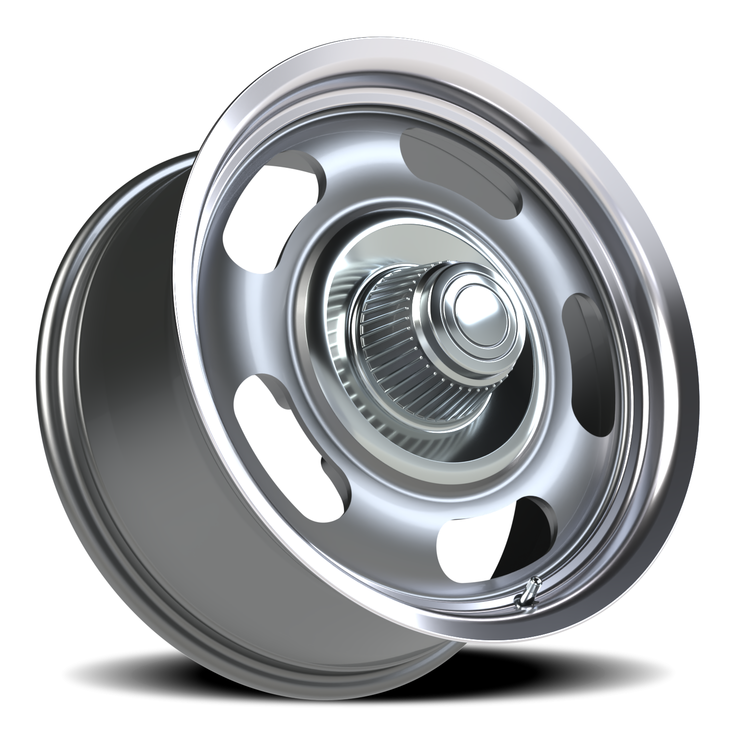 Vision American Muscle Rally Aluminum GMML 18X8.5 -6 Gunmetal Machined Lip