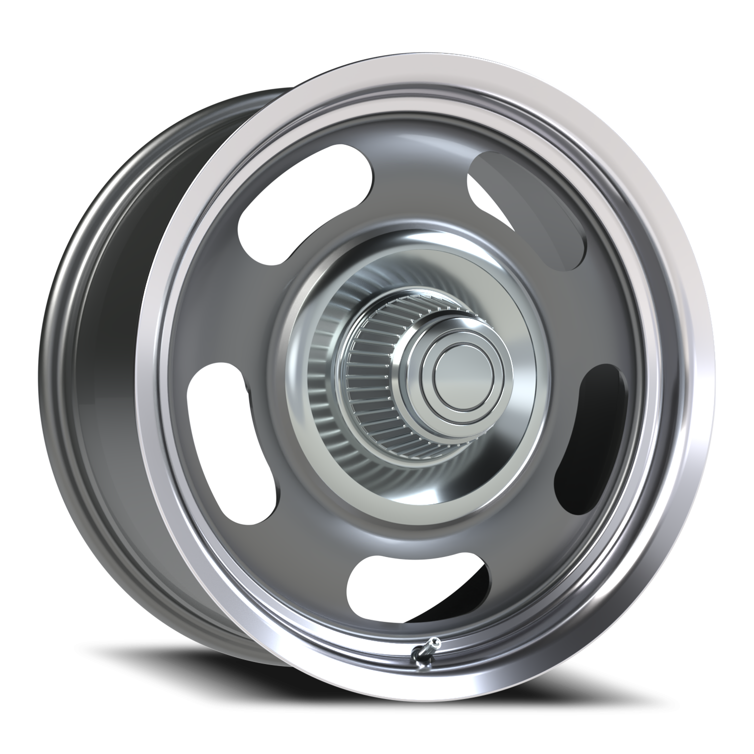 Vision American Muscle Rally Aluminum GMML 18X8.5 +10 Gunmetal Machined Lip