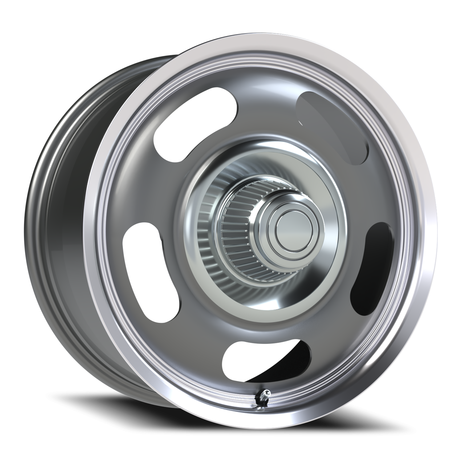 Vision American Muscle Rally Aluminum GMML 18X8.5 +32 Gunmetal Machined Lip
