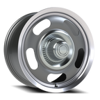 Vision American Muscle Rally Aluminum GMML 18X9.5 +38 Gunmetal Machined Lip
