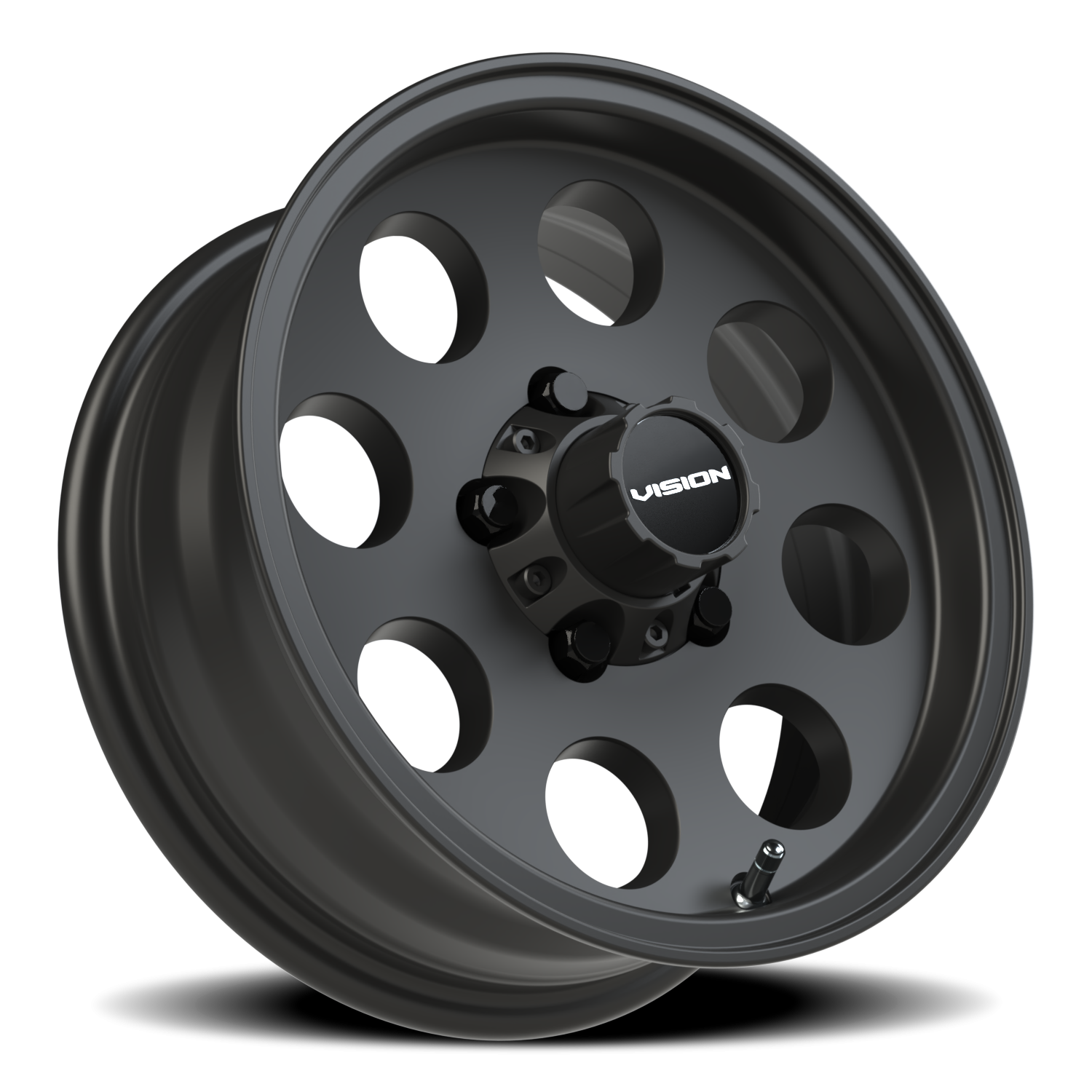 Vision Midway Trailer P 14X5.5 +0 Satin Black