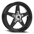 Vision American Muscle Sport Star B 15X4 -19 Gloss Black with Milled Center