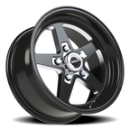 Vision American Muscle Sport Star B 15X7 +0 Gloss Black with Milled Center