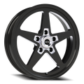 Vision American Muscle Sport Star B 17X4.5 -24 Gloss Black with Milled Center