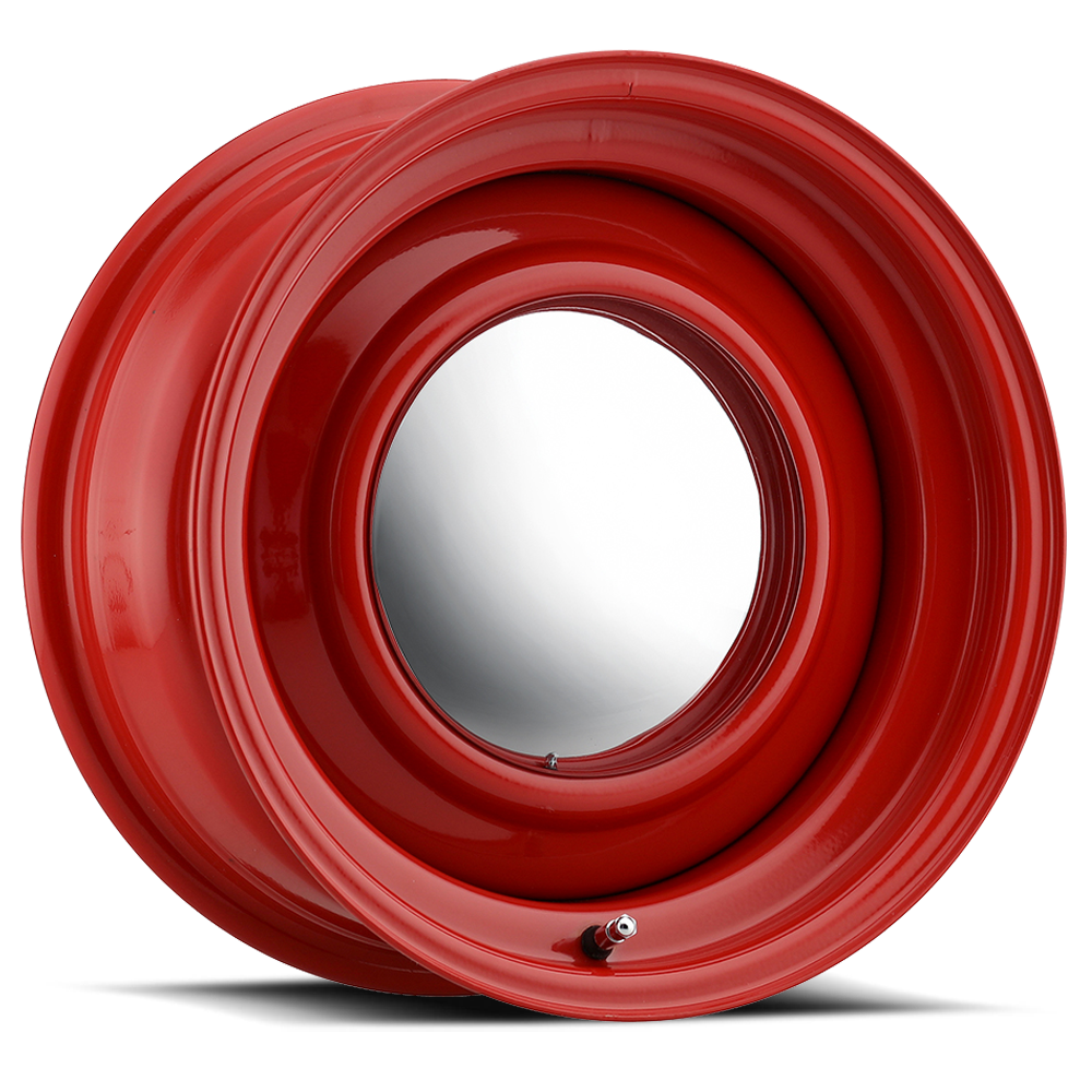 Allied Wheel Components Baron Red Smoothie 15X7 +0 Black