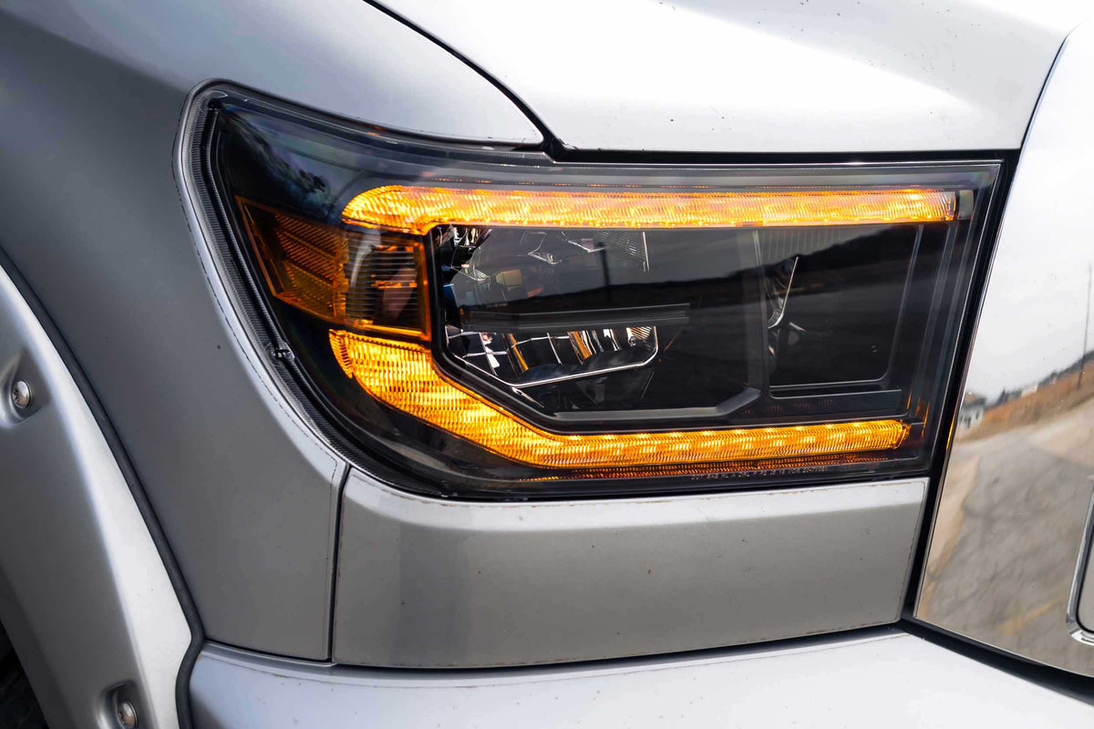 XB LED Headlights: Toyota Tundra (07-13 / Amber DRL / Set)
