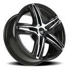 Vision Nitrous GBMF 15X6.5 +38 Gloss Black Machined Face